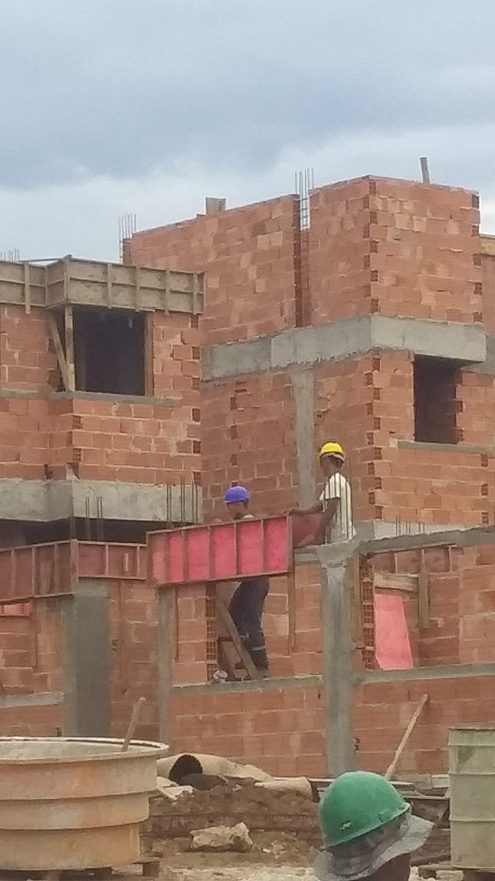 Alvenaria em obra residencial